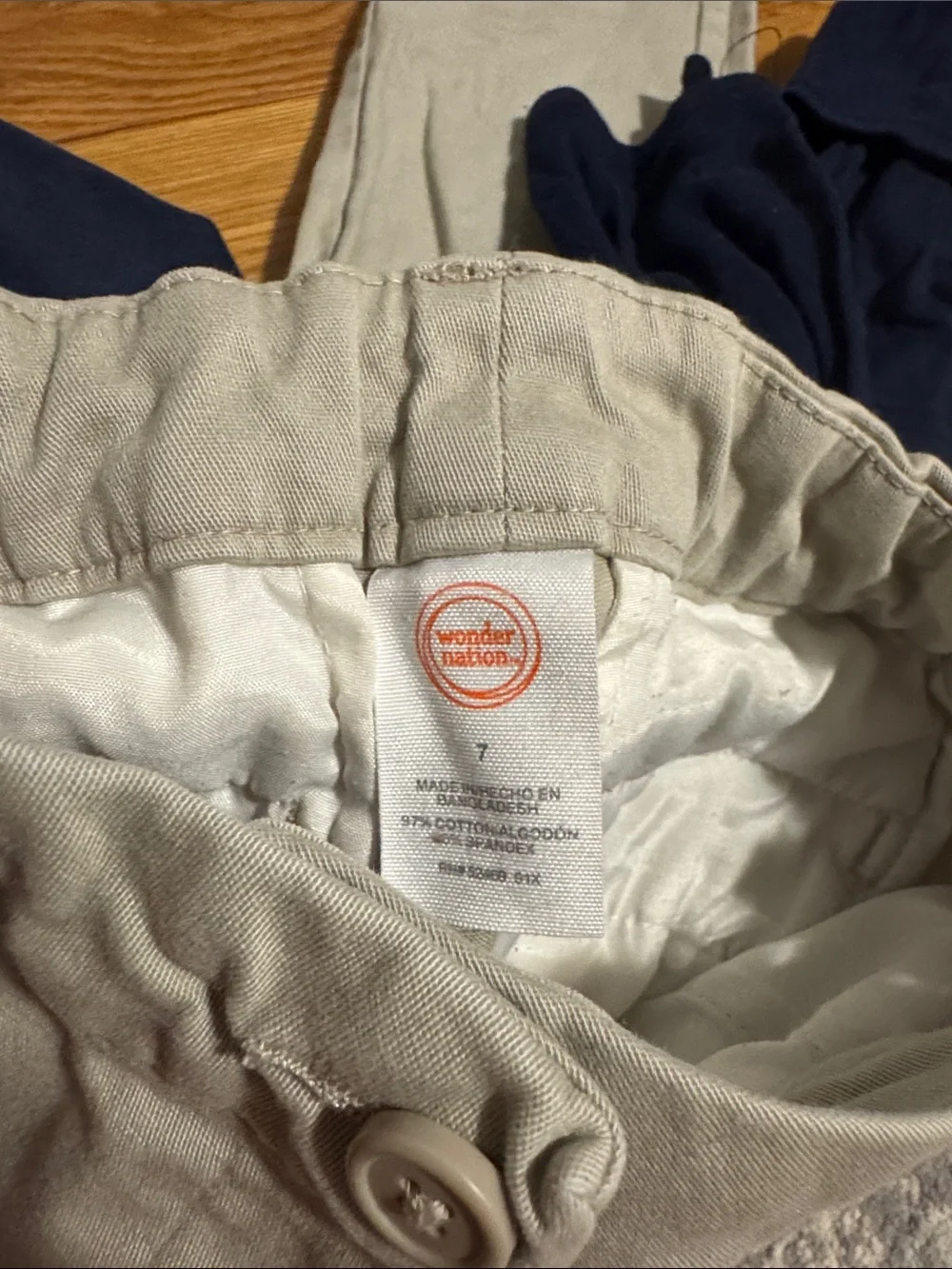 Old Navy Girls Navy and Khaki Casual Chino Pants Pack